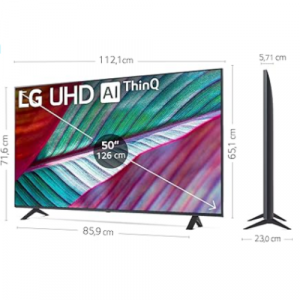 LG – 50″, 4K UHD, Smart TV, S. 78, Procesador Alta Potencia, Digital Plus, Alexa/Google Assistant.