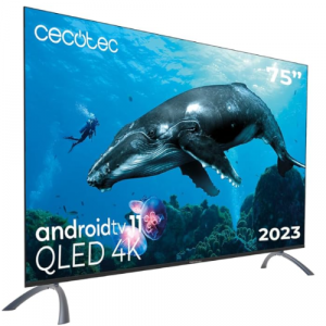 Cecotec Smart TV QLED 75″ | 4K UHD, Android TV 11, Google Assitant y Chromecast.